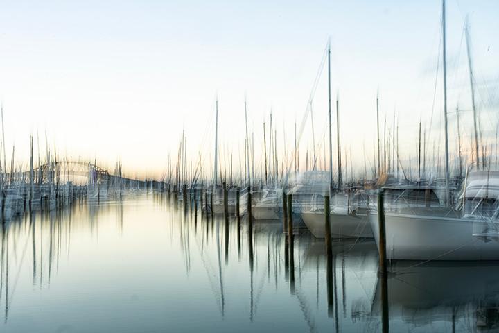 Delphine Yu;Walking along Westhaven Pier